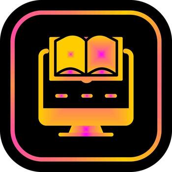 Digital Learning Icon Design vector