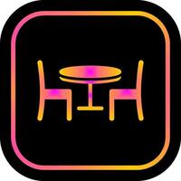 Dining Table I Icon Design vector