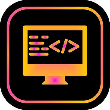 diseño de icono de codificación vector