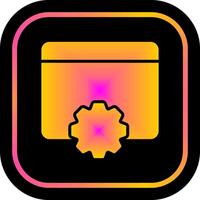 Web Setting Icon Design vector