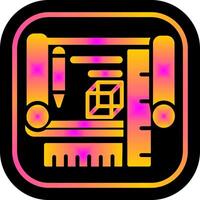 Blueprints Icon Design vector