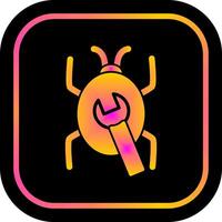 Bug Fixing Icon Design vector