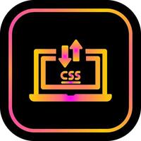 CSS Laptop Icon Design vector