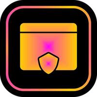 Unprotected Website Icon Design vector
