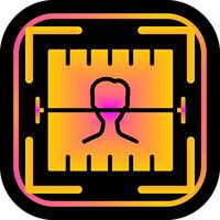 Face Scan Icon Design vector