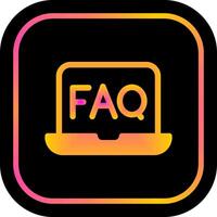 FAQ Icon Design vector