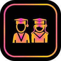 Graduates Icon Design vector