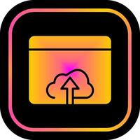 Upload Web Icon Design vector