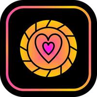 Heart Chip Icon Design vector
