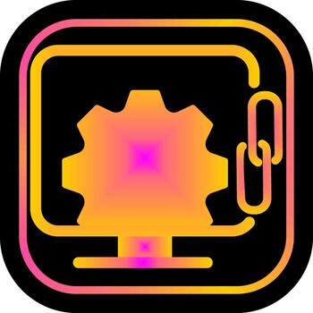 Link Optimization Icon Design vector