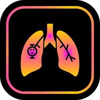 Lung Cancer Icon Design vector