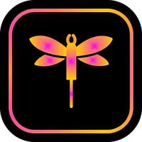 diseño de icono de libélula vector