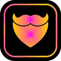 Beard and Moustache I Icon Design vector