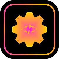 Coding Gear Icon Design vector
