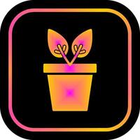 Plant Pot Icon Design vector