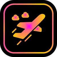 Flight Takeoff Icon Design vector