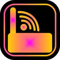 Modem Wifi Icon Design vector