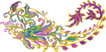 paisley etnico tribale elementi fiori png