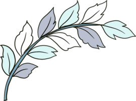 Fantasy flowers in retro, vintage, jacobean embroidery style png