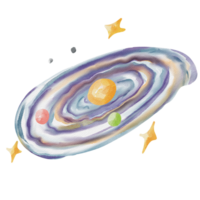 Aquarell Galaxis Gemälde Clip Kunst png