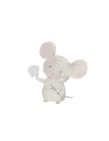 Drawing of a mouse with a tooth and a toothbrush, tooth fairy png