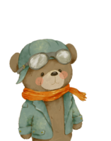 dibujo de oso de peluche de juguete vintage png