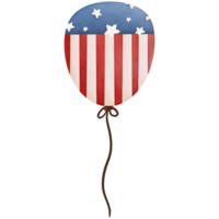 Balloon Independence Day watercolor clip art png