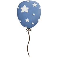Balloon Independence Day watercolor clip art png