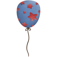 Balloon Independence Day watercolor clip art png