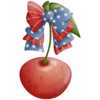 Cherry Independence Day watercolor png