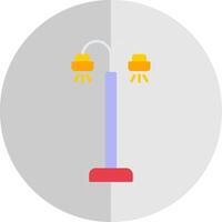 Street Lamp Flat Scale Icon vector