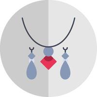 Jewelery Flat Scale Icon vector