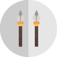 Spear Flat Scale Icon vector