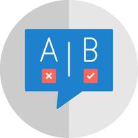 Ab Testing Flat Scale Icon vector