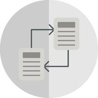 File Sharing Flat Scale Icon vector