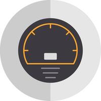 Speedometer Flat Scale Icon vector