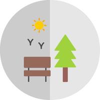 Park Flat Scale Icon vector