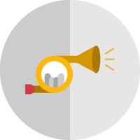 Horn Flat Scale Icon vector