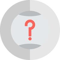 Question Flat Scale Icon vector