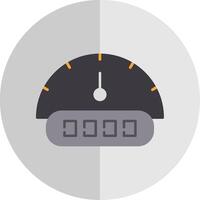 Tachometer Flat Scale Icon vector