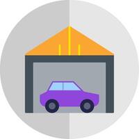 Garage Flat Scale Icon vector
