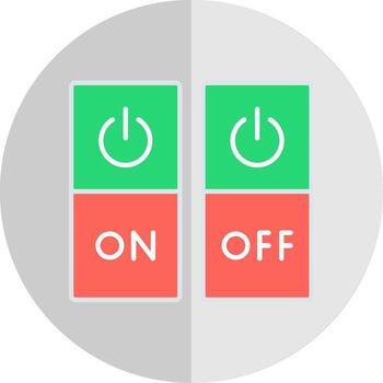 Switch Flat Scale Icon vector