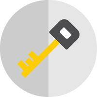 Key Flat Scale Icon vector