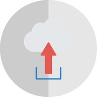 Upload Flat Scale Icon vector