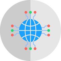 Network Flat Scale Icon vector