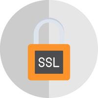 SSL Flat Scale Icon vector
