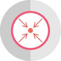 Minimize Flat Scale Icon vector