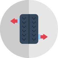 Wheel Alignment Flat Scale Icon vector