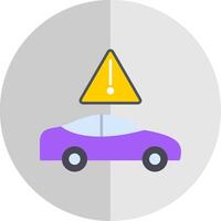 Traffic Jam Flat Scale Icon vector