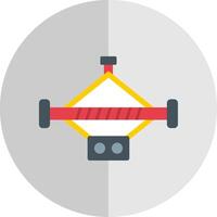 Car Jack Flat Scale Icon vector